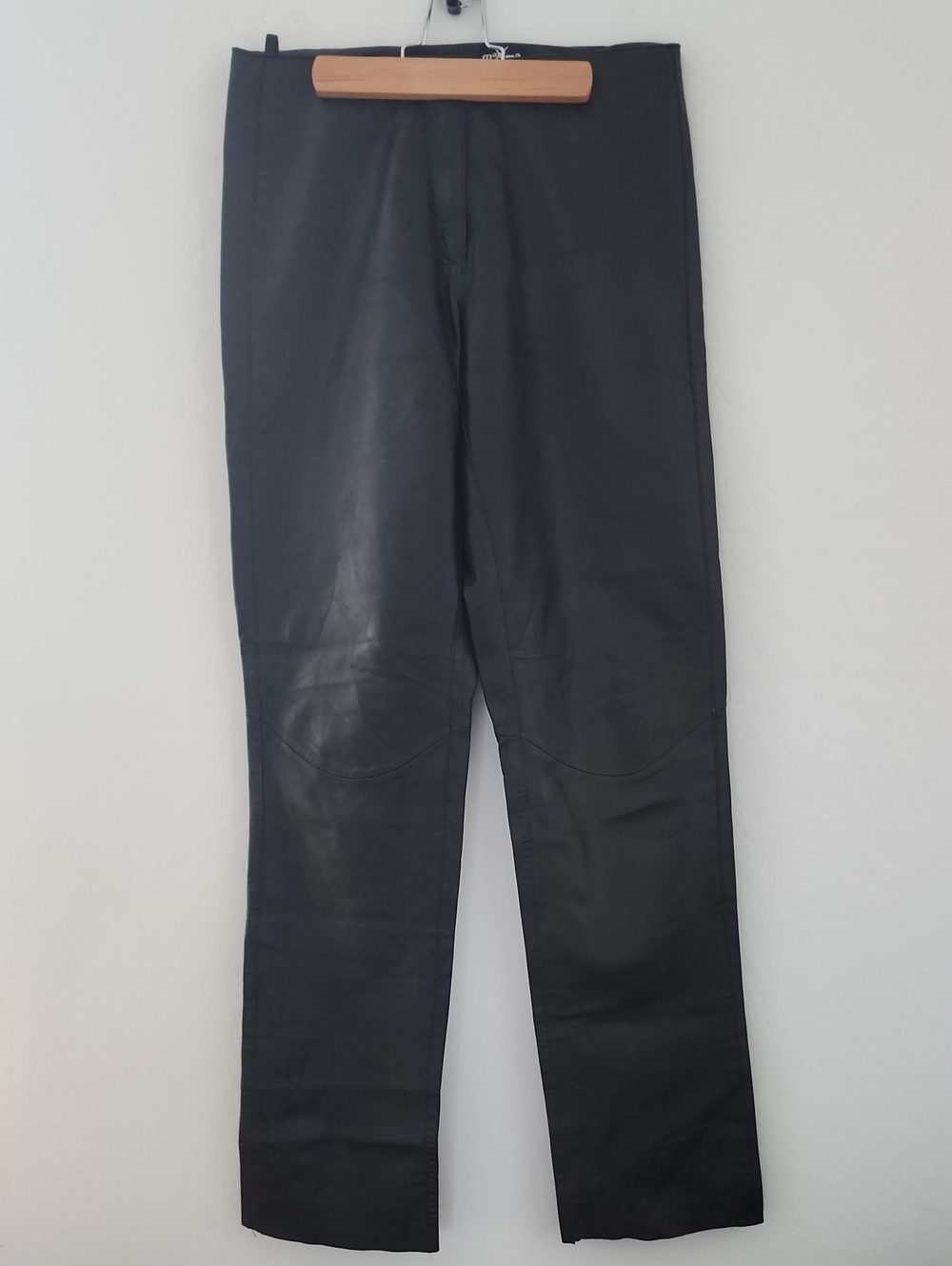 Women's Black Wilsons Leather Pants, Soft, Size 4